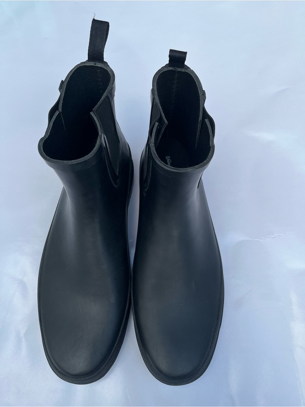 Matte Black Chelsea Rain Boots